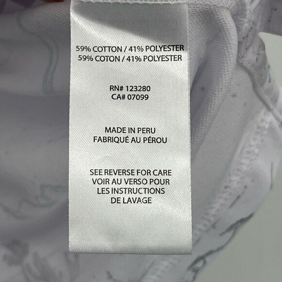 Travis Matthews White Floral Palm Day Man Abstract Golf Polo Shirt Medium - Picture 4 of 6